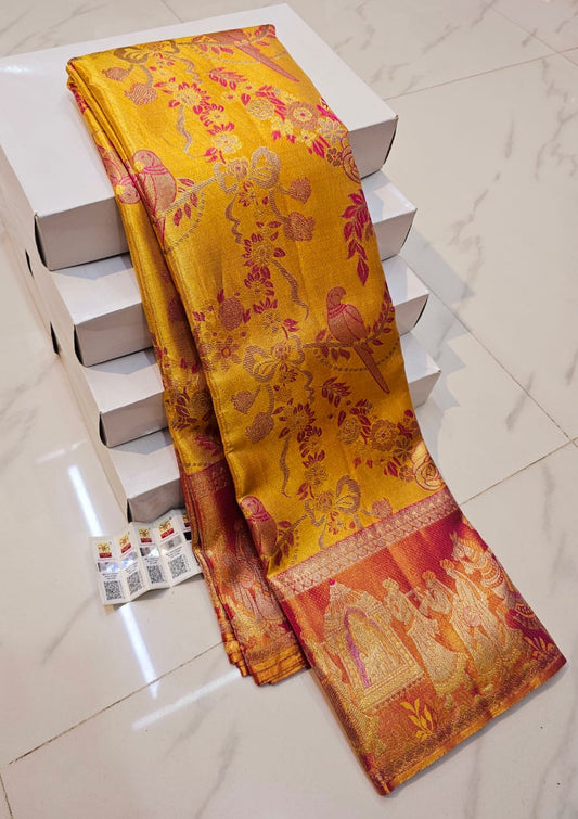 Pure Kanchipuram Handloom Bridal Silk Saree