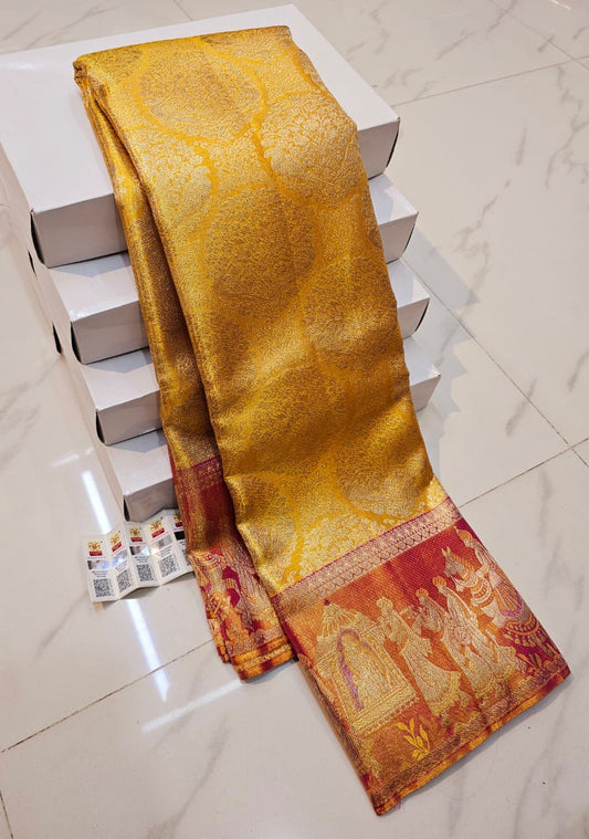 Pure Kanchipuram Handloom Bridal Silk Saree