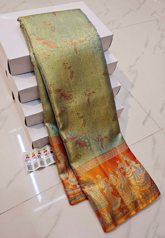 Pure Kanchipuram Handloom Bridal Silk Saree
