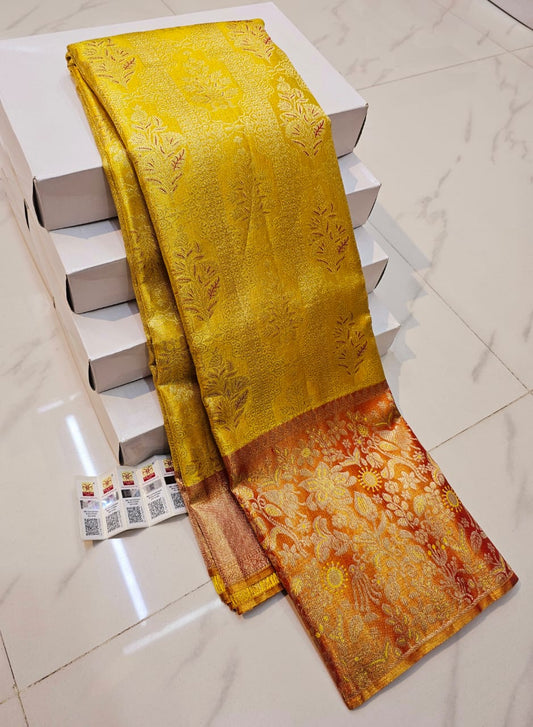 pure kanchipuram handloom silk saree