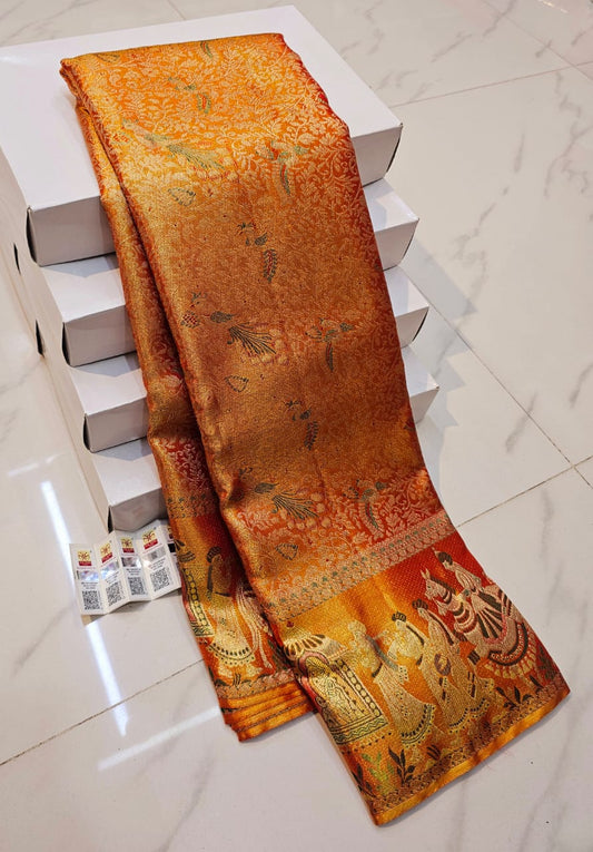 Pure Kanchipuram Handloom Bridal Silk Saree