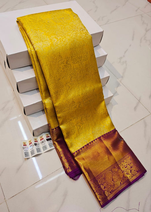 "Royal Golden Veil"- Pure Kanchipuram Handloom Silk Saree