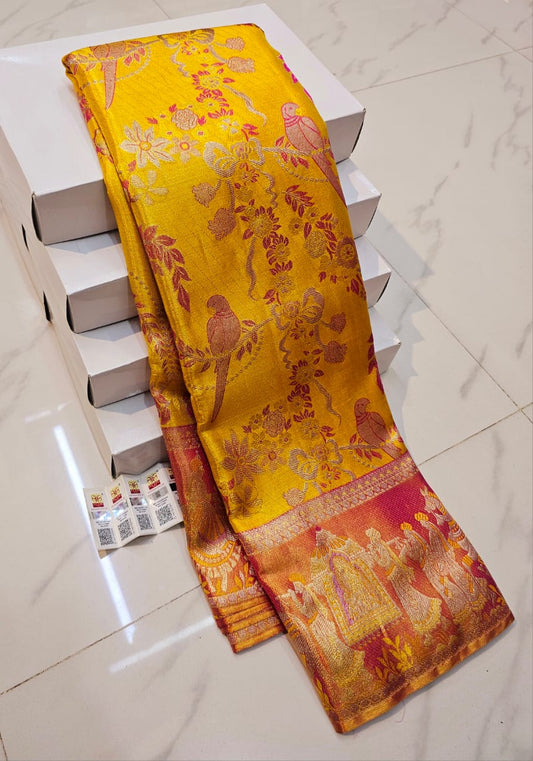 Pure Kanchipuram Handloom Bridal Silk Saree