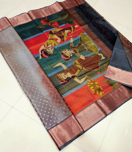 🌸"Nritya Kala - Semi Silk Heritage

Saree"🌸